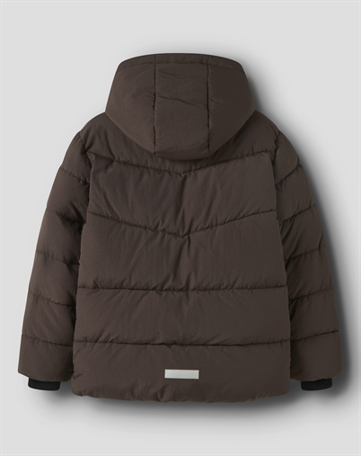 Name It - NKMMelvin Puffer Jakke - Seal Brown 